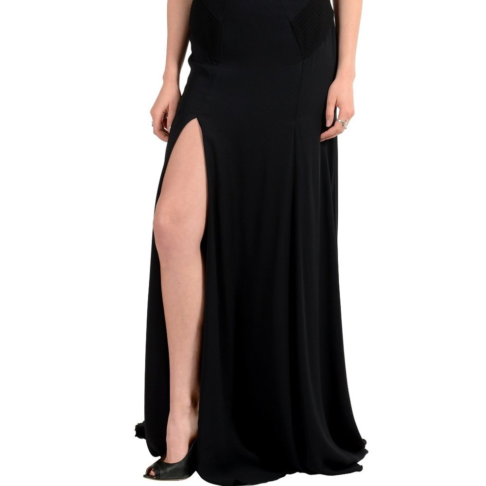 Versace 100% Silk Sleeveless Maxi Evening Dress - Picture 2 of 8
